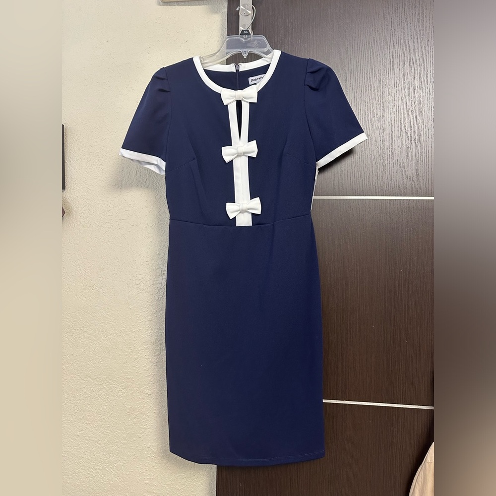 NWT Navy Bow Dress
